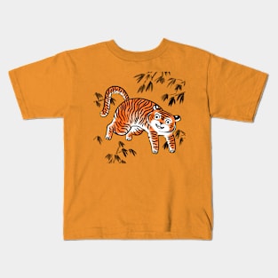 Tiger in Bamboo Kids T-Shirt